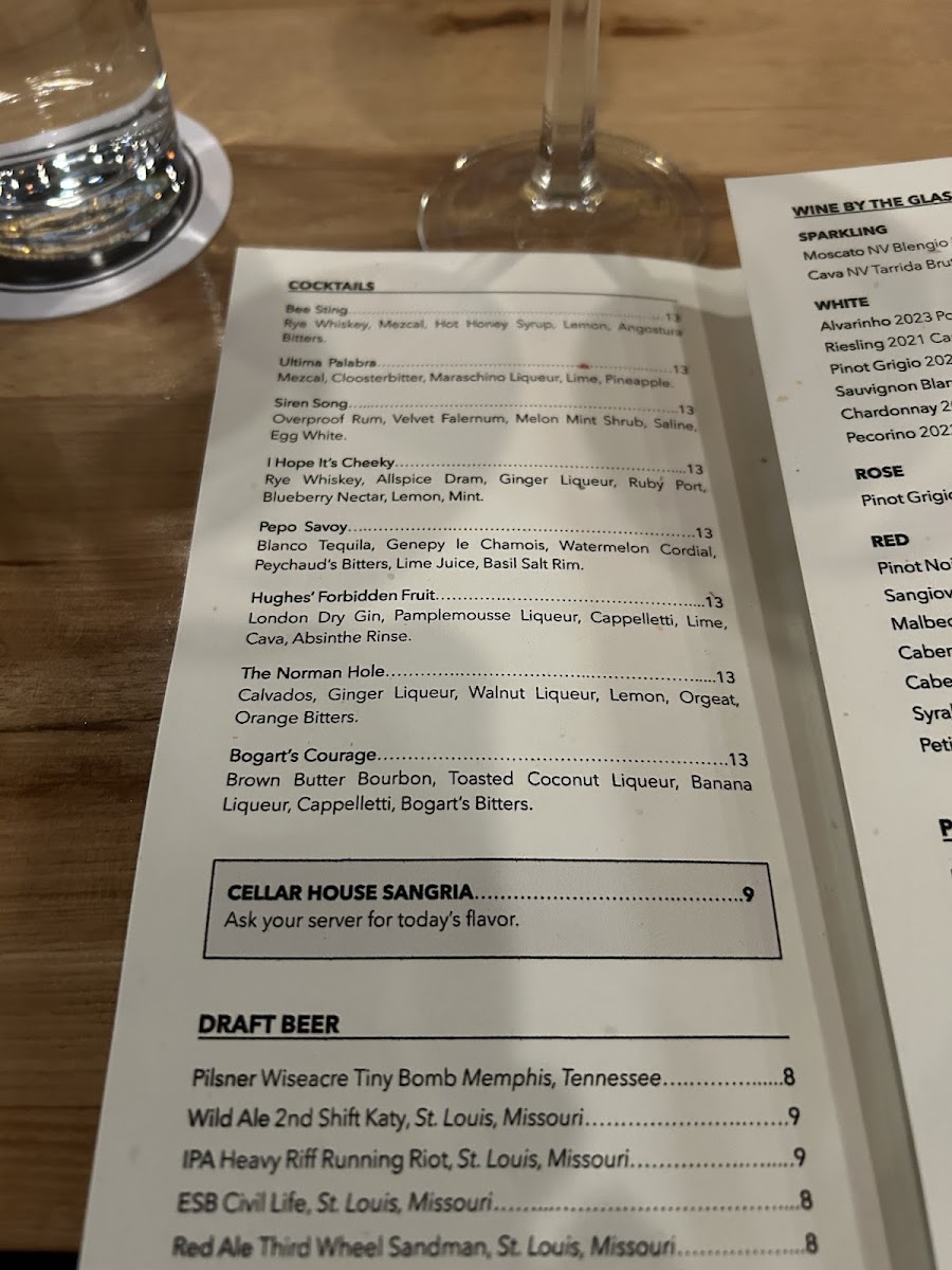 Menu Cellar House-10